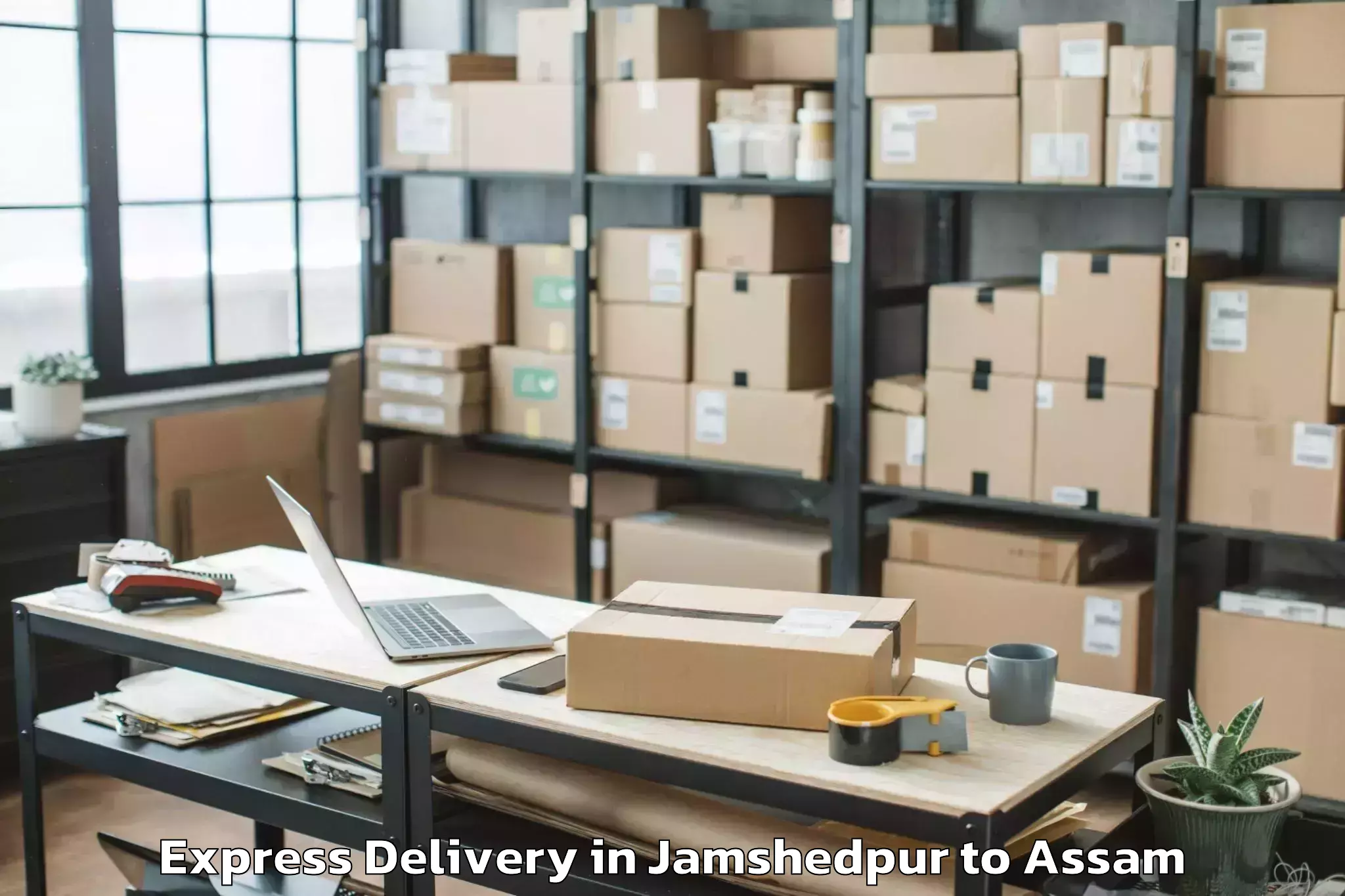 Leading Jamshedpur to Jamugurihat Express Delivery Provider